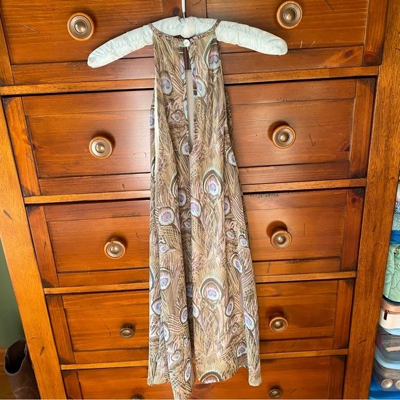 Show Me Your Mumu peacock feather print slip dress - Picture 2 of 8